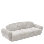 Καναπές Κρεβάτι Τριθέσιος ArteLibre SCULPTA Μπεζ Ύφασμα 234x88x75cm