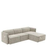 Καναπές Γωνιακός Αναστρέψιμος ArteLibre MAFFEI Μπεζ Ύφασμα 268x163x76cm