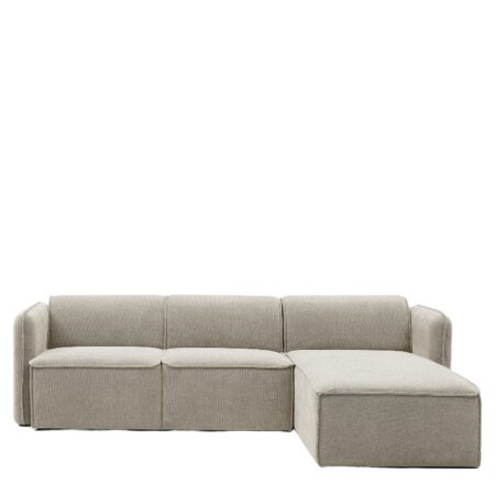 Καναπές Γωνιακός Αναστρέψιμος ArteLibre MAFFEI Μπεζ Ύφασμα 268x163x76cm