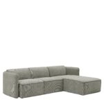 Καναπές Γωνιακός Αναστρέψιμος ArteLibre MAFFEI Γκρι Ύφασμα 268x163x76cm