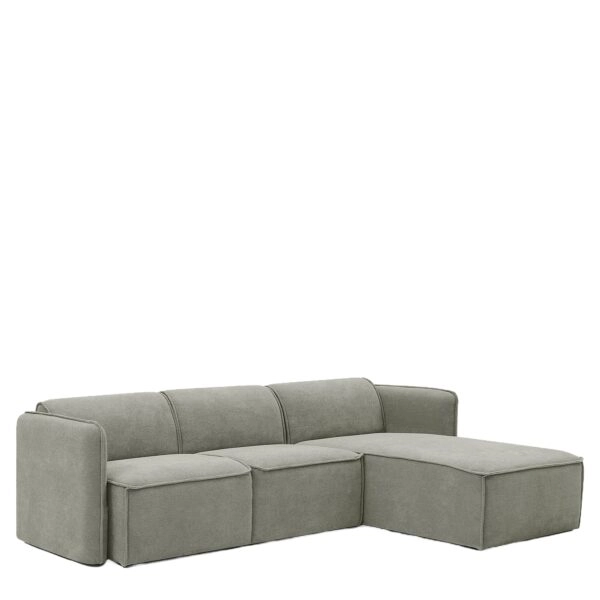 Καναπές Γωνιακός Αναστρέψιμος ArteLibre MAFFEI Γκρι Ύφασμα 268x163x76cm