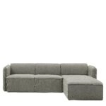 Καναπές Γωνιακός Αναστρέψιμος ArteLibre MAFFEI Γκρι Ύφασμα 268x163x76cm