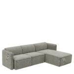 Καναπές Γωνιακός Αναστρέψιμος ArteLibre MAFFEI Γκρι Ύφασμα 268x163x76cm