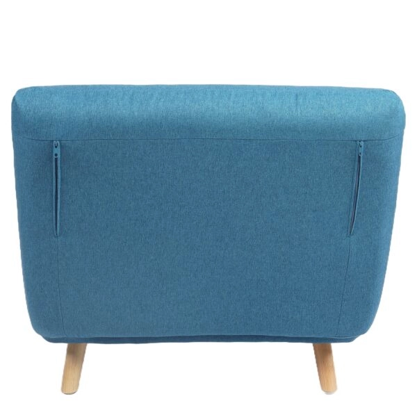 Πολυθρόνα Κρεβάτι ArteLibre VERA Μπλε Ύφασμα/Ξύλο 79x80x89cm