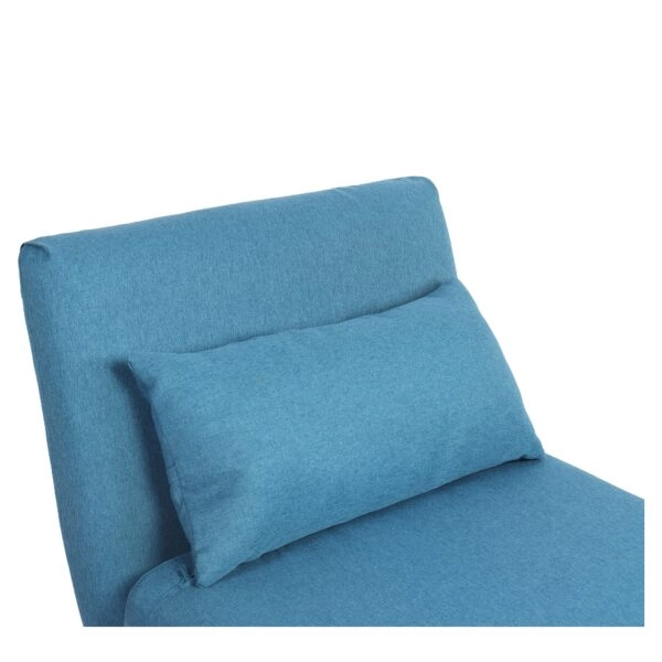 Πολυθρόνα Κρεβάτι ArteLibre VERA Μπλε Ύφασμα/Ξύλο 79x80x89cm