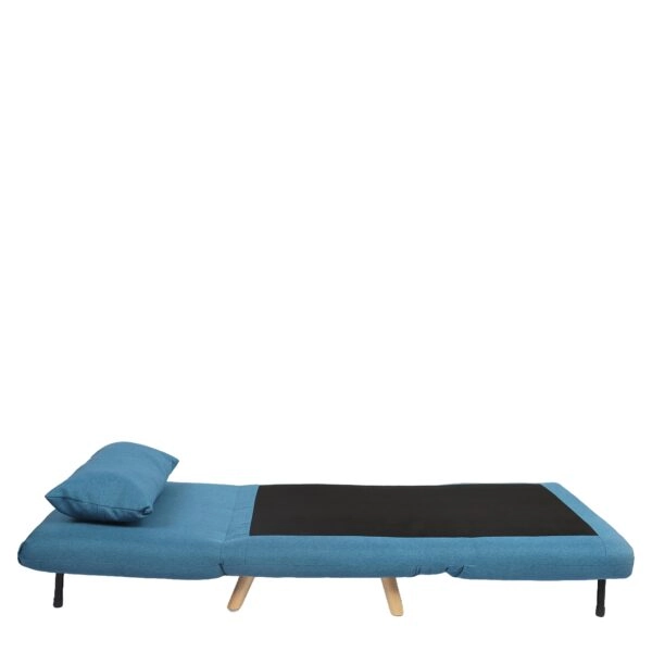 Πολυθρόνα Κρεβάτι ArteLibre VERA Μπλε Ύφασμα/Ξύλο 79x80x89cm