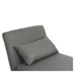 Πολυθρόνα Κρεβάτι ArteLibre VERA Γκρι Σκούρο Ύφασμα/Ξύλο 79x80x89cm