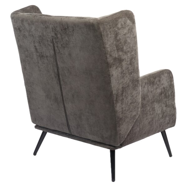 Πολυθρόνα ArteLibre NORA Γκρι Ύφασμα/Μέταλλο 100x80x89cm