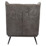 Πολυθρόνα ArteLibre NORA Γκρι Ύφασμα/Μέταλλο 100x80x89cm