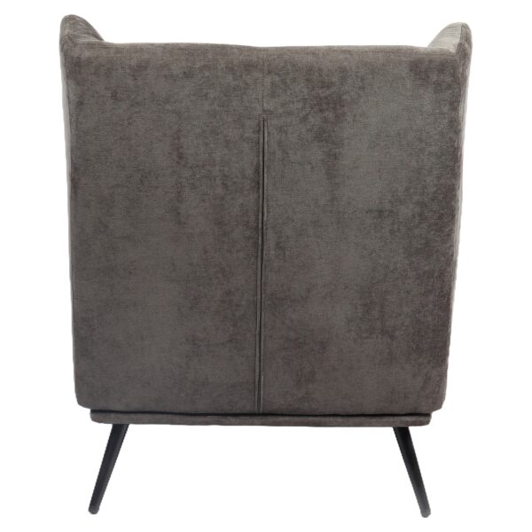 Πολυθρόνα ArteLibre NORA Γκρι Ύφασμα/Μέταλλο 100x80x89cm