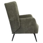 Πολυθρόνα ArteLibre NORA Πράσινο Ύφασμα/Μέταλλο 100x80x89cm