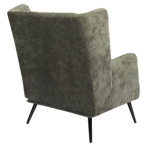 Πολυθρόνα ArteLibre NORA Πράσινο Ύφασμα/Μέταλλο 100x80x89cm