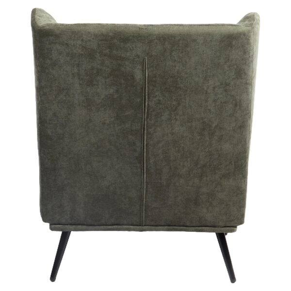 Πολυθρόνα ArteLibre NORA Πράσινο Ύφασμα/Μέταλλο 100x80x89cm