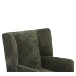 Πολυθρόνα ArteLibre NORA Πράσινο Ύφασμα/Μέταλλο 100x80x89cm