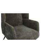 Πολυθρόνα ArteLibre NORA Πράσινο Ύφασμα/Μέταλλο 100x80x89cm