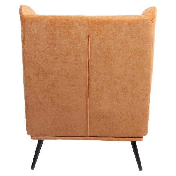 Πολυθρόνα ArteLibre NORA Πορτοκαλί Ύφασμα/Μέταλλο 100x80x89cm