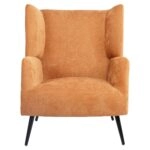 Πολυθρόνα ArteLibre NORA Πορτοκαλί Ύφασμα/Μέταλλο 100x80x89cm