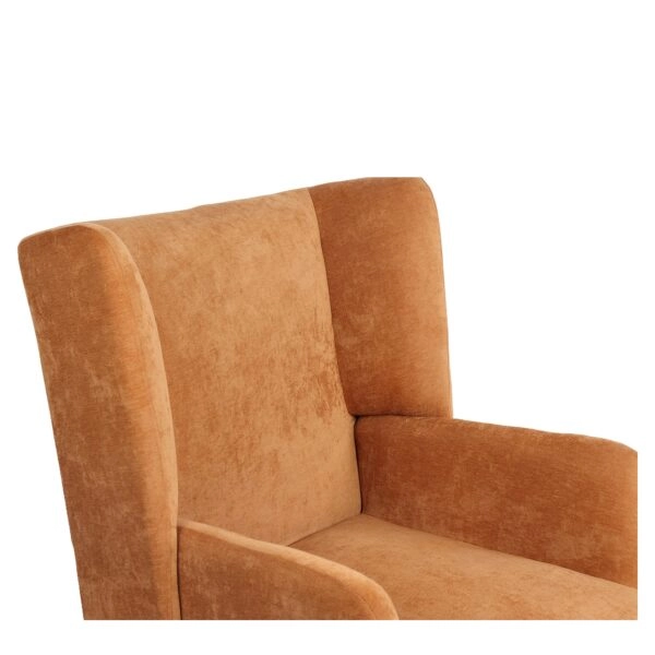 Πολυθρόνα ArteLibre NORA Πορτοκαλί Ύφασμα/Μέταλλο 100x80x89cm