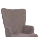 Πολυθρόνα ArteLibre LIRA Γκρι Ύφασμα Κοτλέ/Ξύλο 94.5x64x70.5cm