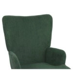 Πολυθρόνα ArteLibre LIRA Πράσινο Ύφασμα Κοτλέ/Ξύλο 94.5x64x70.5cm