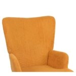 Πολυθρόνα ArteLibre LIRA Μουσταρδί Ύφασμα Κοτλέ/Ξύλο 94.5x64x70.5cm