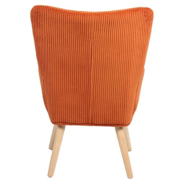 Πολυθρόνα ArteLibre LIRA Σάπιο Μήλο Ύφασμα Κοτλέ/Ξύλο 94.5x64x70.5cm