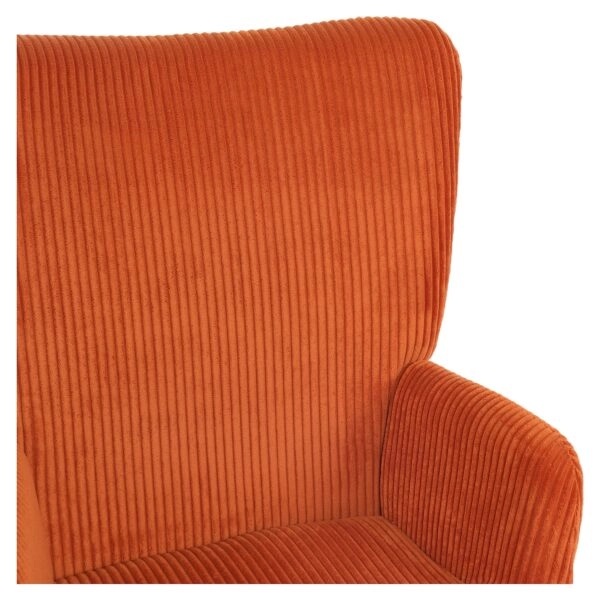 Πολυθρόνα ArteLibre LIRA Σάπιο Μήλο Ύφασμα Κοτλέ/Ξύλο 94.5x64x70.5cm