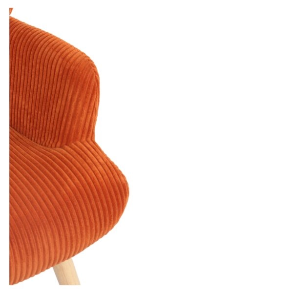 Πολυθρόνα ArteLibre LIRA Σάπιο Μήλο Ύφασμα Κοτλέ/Ξύλο 94.5x64x70.5cm