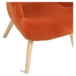 Πολυθρόνα ArteLibre LIRA Σάπιο Μήλο Ύφασμα Κοτλέ/Ξύλο 94.5x64x70.5cm