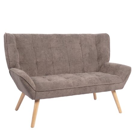 Καναπές ArteLibre NESTO Γκρι Ύφασμα/Ξύλο 86x126x78cm