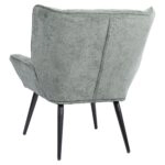 Πολυθρόνα ArteLibre TIVA Πράσινο Ύφασμα Σενίλ/Μέταλλο 84x78x77cm