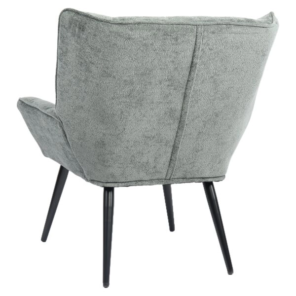 Πολυθρόνα ArteLibre TIVA Πράσινο Ύφασμα Σενίλ/Μέταλλο 84x78x77cm