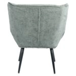 Πολυθρόνα ArteLibre TIVA Πράσινο Ύφασμα Σενίλ/Μέταλλο 84x78x77cm