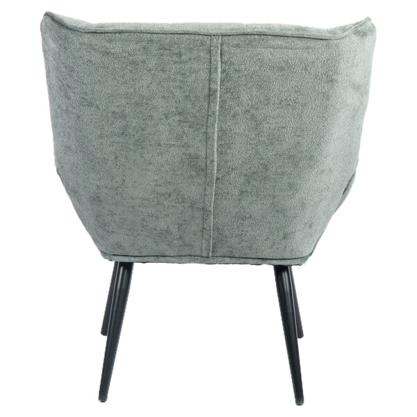 Πολυθρόνα ArteLibre TIVA Πράσινο Ύφασμα Σενίλ/Μέταλλο 84x78x77cm