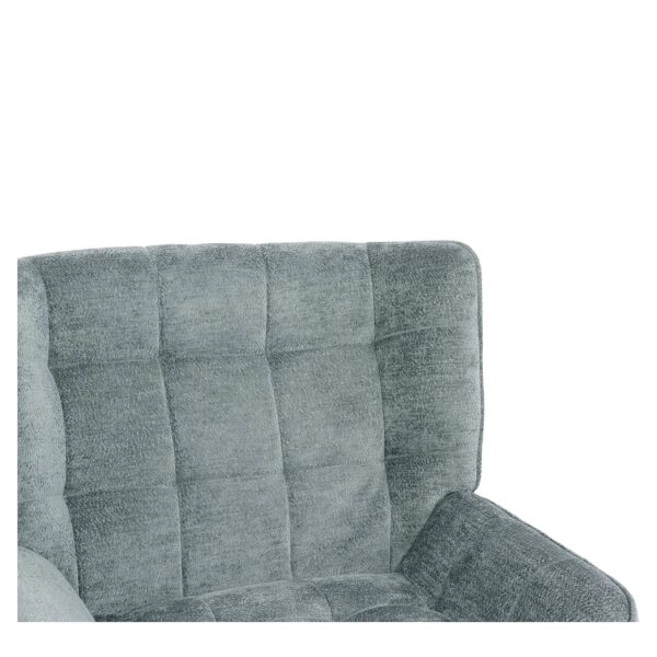 Πολυθρόνα ArteLibre TIVA Πράσινο Ύφασμα Σενίλ/Μέταλλο 84x78x77cm