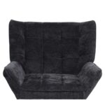 Πολυθρόνα ArteLibre TIVA Μαύρο Ύφασμα Σενίλ/Μέταλλο 84x78x77cm