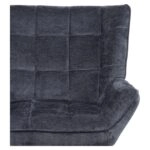 Πολυθρόνα ArteLibre TIVA Μπλε Ύφασμα Σενίλ/Μέταλλο 84x78x77cm