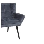 Πολυθρόνα ArteLibre TIVA Μπλε Ύφασμα Σενίλ/Μέταλλο 84x78x77cm