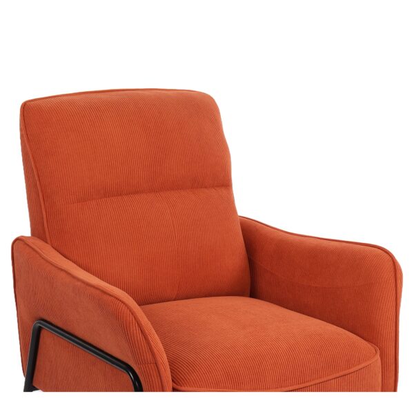 Πολυθρόνα ArteLibre ELAN Σάπιο Μήλο Ύφασμα Κοτλέ/Μέταλλο 94x77x82cm