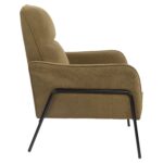 Πολυθρόνα ArteLibre ELAN Πράσινο Ύφασμα Κοτλέ/Μέταλλο 94x77x82cm