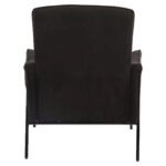 Πολυθρόνα ArteLibre ELAN Μαύρο Ύφασμα Κοτλέ/Μέταλλο 94x77x82cm