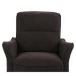 Πολυθρόνα ArteLibre ELAN Μαύρο Ύφασμα Κοτλέ/Μέταλλο 94x77x82cm