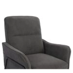 Πολυθρόνα ArteLibre ELAN Γκρι Σκούρο Ύφασμα Κοτλέ/Μέταλλο 94x77x82cm