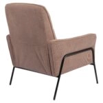 Πολυθρόνα ArteLibre ELAN Taupe Ύφασμα Κοτλέ/Μέταλλο 94x77x82cm