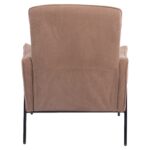Πολυθρόνα ArteLibre ELAN Taupe Ύφασμα Κοτλέ/Μέταλλο 94x77x82cm