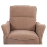 Πολυθρόνα ArteLibre ELAN Taupe Ύφασμα Κοτλέ/Μέταλλο 94x77x82cm