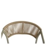 Πολυθρόνα Κήπου ArteLibre FIJI Μπεζ/Φυσικό Αλουμίνιο/Rattan 56x60x78cm