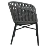 Πολυθρόνα Κήπου ArteLibre LANGKAWI Μαύρο/Ανθρακί Αλουμίνιο/Rattan 57x56x78cm