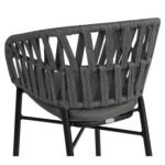 Πολυθρόνα Κήπου ArteLibre LANGKAWI Μαύρο/Ανθρακί Αλουμίνιο/Rattan 57x56x78cm