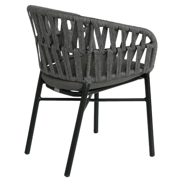 Πολυθρόνα Κήπου ArteLibre LANGKAWI Μαύρο/Ανθρακί Αλουμίνιο/Rattan 57x56x78cm